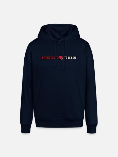 I closed my book - Stanley/Stella Unisex Hoodie SOUNDER - Navy