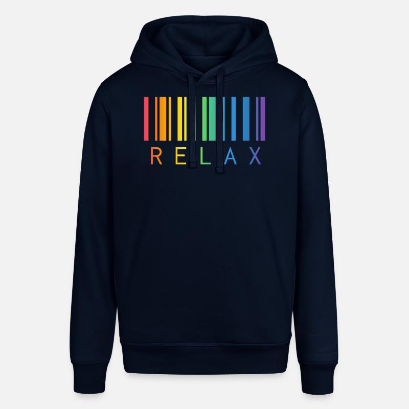 RELAX, CODE-BARRES, STRICHCODE - Sweat à capuche SOUNDER Stanley/Stella Unisexe - marine