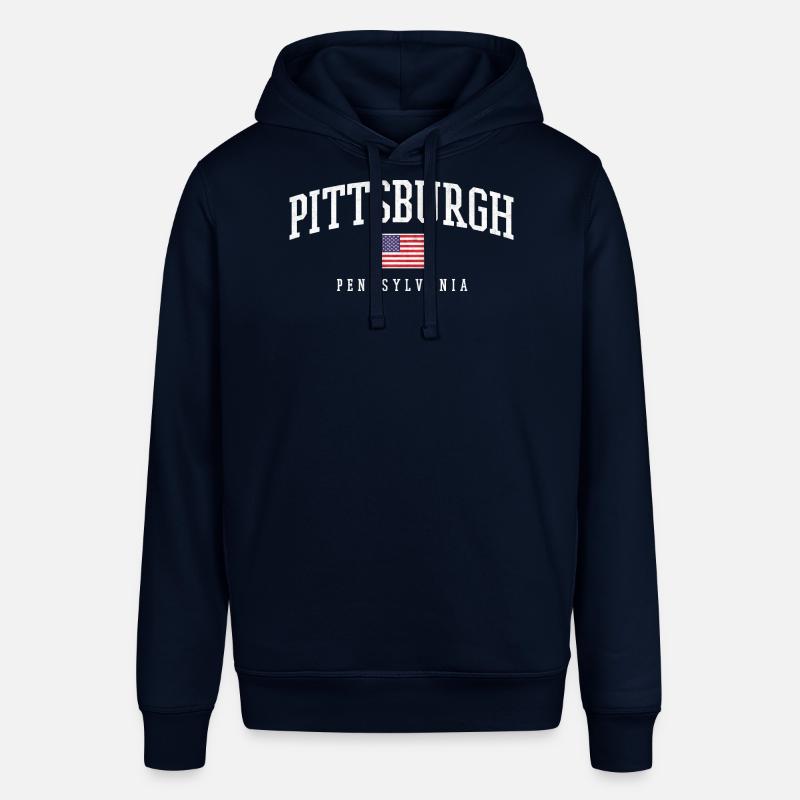 Arc de Pittsburgh avec drapeau - Sweat à capuche SOUNDER Stanley/Stella Unisexe - marine