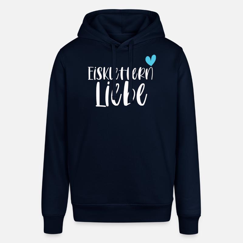 Klettern Eisklettern Liebe Eispickel Geschenk - Stanley/Stella Unisex Hoodie SOUNDER - Navy
