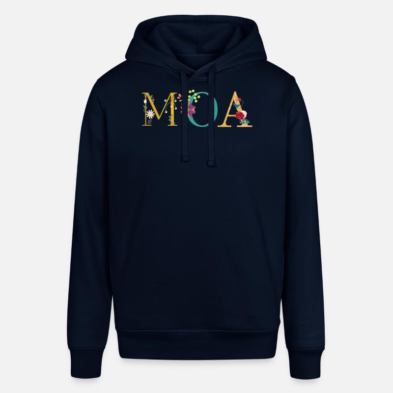 Nom du MOA décoré de fleurs - Sweat à capuche SOUNDER Stanley/Stella Unisexe - marine