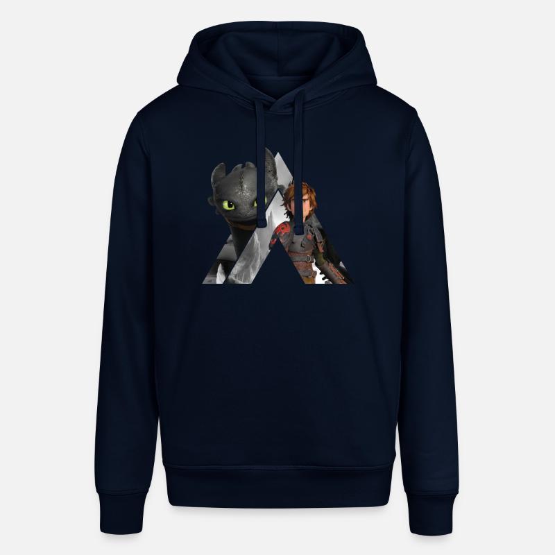 Cómo entrenar a tu dragón de forma fácil Chimuelo e hipo - Sudadera unisex Stanley/Stella SOUNDER - azul marino