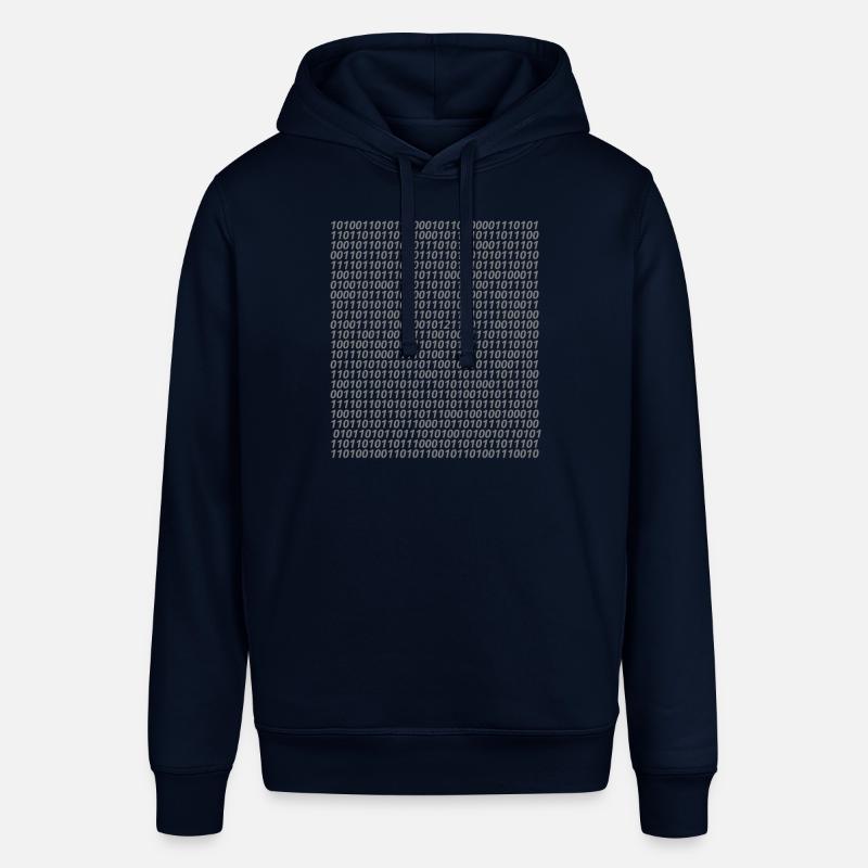 Binary code logo - Stanley/Stella SOUNDER Unisex Hoodie - navy