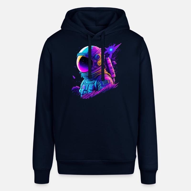 Synthwave Astronaute Space Explorer - Sweat à capuche SOUNDER Stanley/Stella Unisexe - marine