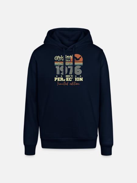 49th Birthday | Original December 1976 - Stanley/Stella SOUNDER Unisex Hoodie - navy
