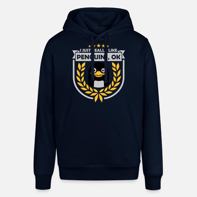 J’aime juste les pingouins - Sweat à capuche SOUNDER Stanley/Stella Unisexe - marine