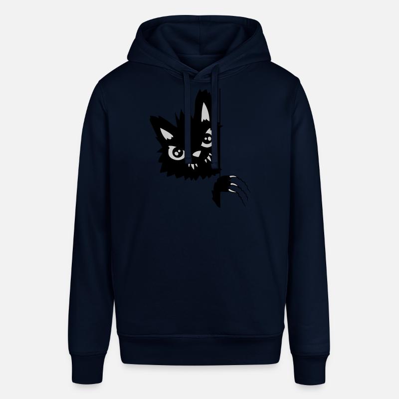 Evil Cat Scratches - Stanley/Stella SOUNDER Unisex Hoodie - navy