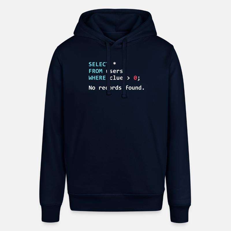 Lustiges Programmer Geschenk SQL Query - Stanley/Stella Unisex Hoodie SOUNDER - Navy
