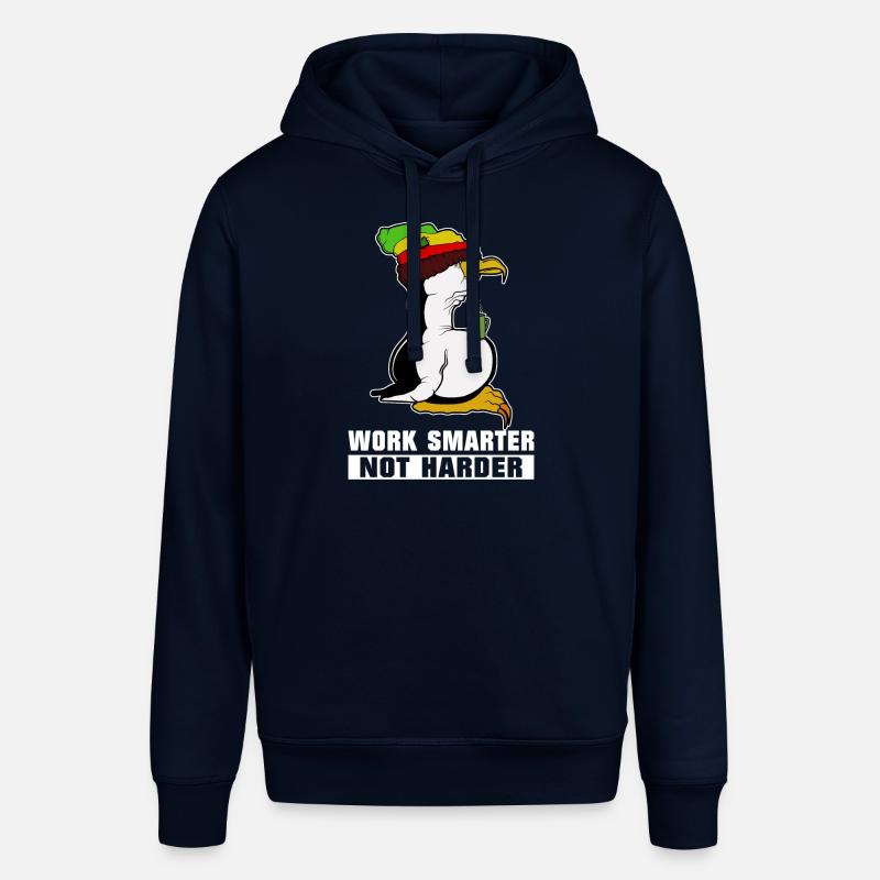 Pause café pingouin Linux Rasta Informatik PC Nerd - Sweat à capuche SOUNDER Stanley/Stella Unisexe - marine