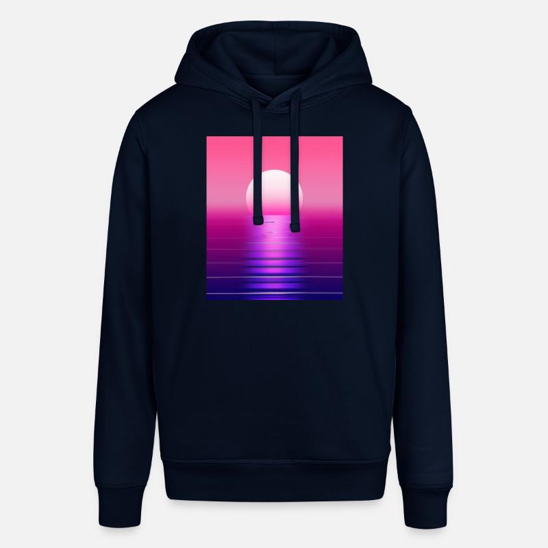 Vaporwave Sun Synthwave Sunset - Sweat à capuche SOUNDER Stanley/Stella Unisexe - marine