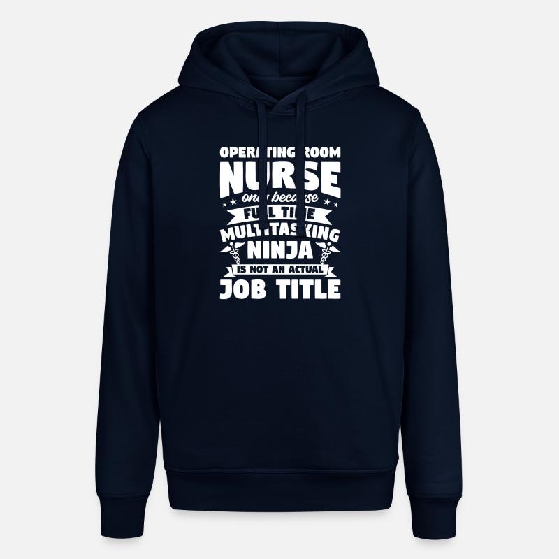 OP-Krankenschwester nur, weil Vollzeit ODER - Stanley/Stella Unisex Hoodie SOUNDER - Navy