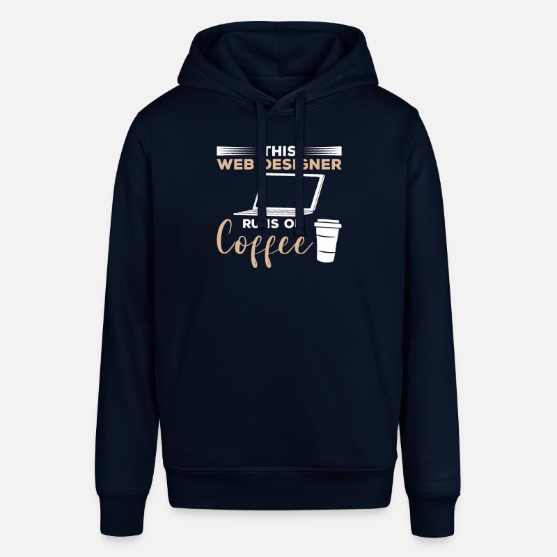 Dieser Webdesigner läuft auf Kaffeeprogrammierung - Stanley/Stella Unisex Hoodie SOUNDER - Navy
