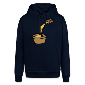 aligot fromage fondue cuisine française Cantal - Sweat à capuche SOUNDER Stanley/Stella Unisexe - marine - Devant - Alina (178cm) & Michal (187cm)