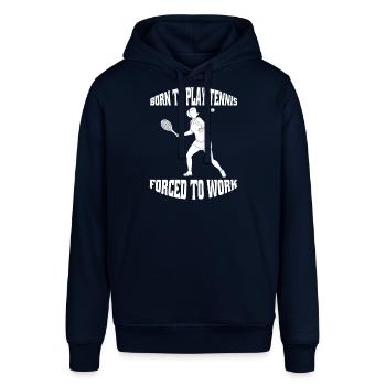 Tennisspieler Tennis Tennisschläger Tennisverein - Stanley/Stella Unisex Hoodie SOUNDER - Navy - Vorne - Alina (178cm) & Michal (187cm)