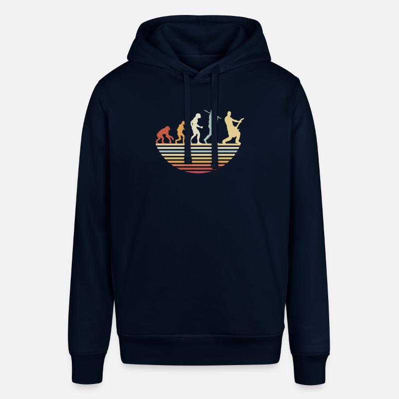 Évolution de la guitare basse - Sweat à capuche SOUNDER Stanley/Stella Unisexe - marine