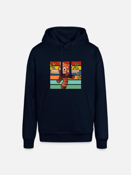 Red panda - Stanley/Stella SOUNDER Unisex Hoodie - navy