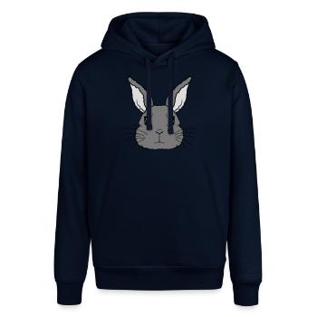 Niedlicher kleiner Hase Gesicht - Stanley/Stella Unisex Hoodie SOUNDER - Navy - Vorne - Alina (178cm) & Michal (187cm)