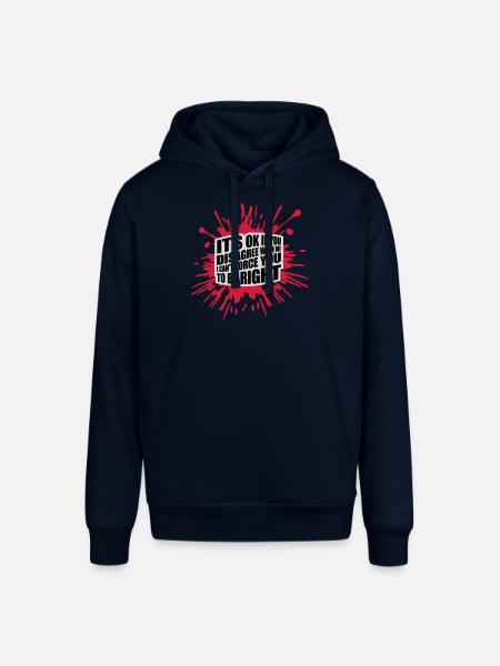 you disagree with me - Stanley/Stella SOUNDER Unisex Hoodie - navy
