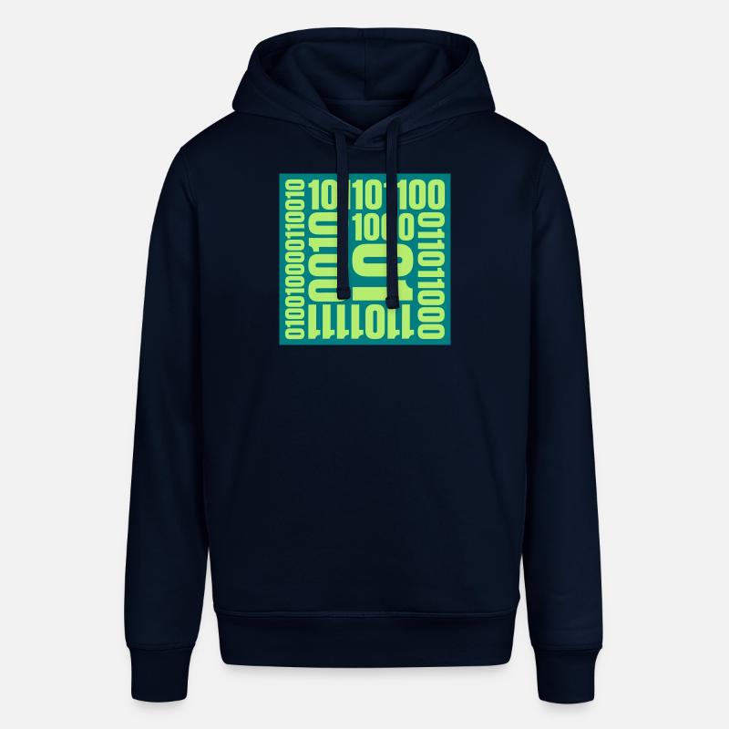 Binary Code Program Language - Stanley/Stella SOUNDER Unisex Hoodie - navy