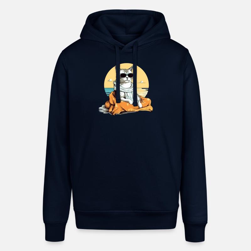 Jouk le chat pacha - Sweat à capuche SOUNDER Stanley/Stella Unisexe - marine