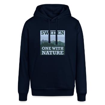 Eins mit der Natur. - Stanley/Stella Unisex Hoodie SOUNDER - Navy - Vorne - Alina (178cm) & Michal (187cm)
