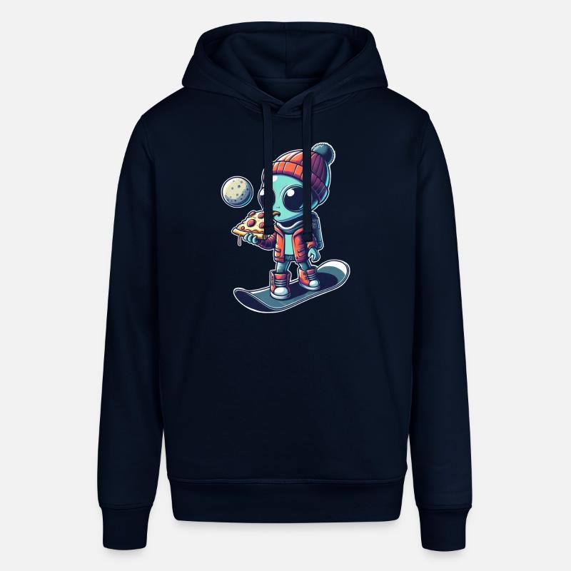 Mignon Comic Alien Snowboard Snowboarder - Sweat à capuche SOUNDER Stanley/Stella Unisexe - marine