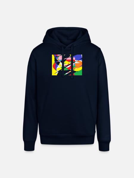 Pattern - Stanley/Stella SOUNDER Unisex Hoodie - navy