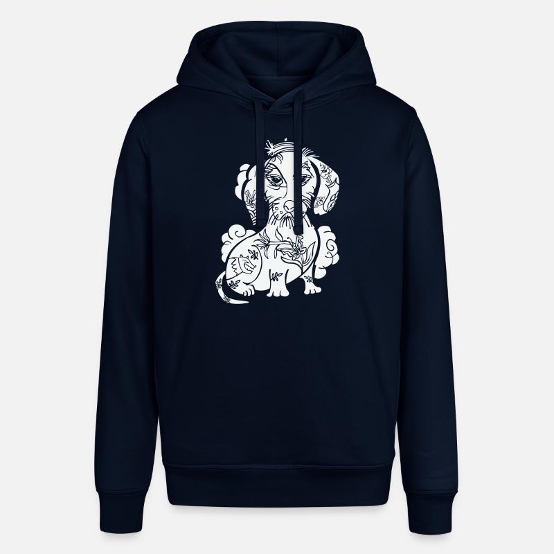 teckel tatoué avec du caractère - Sweat à capuche SOUNDER Stanley/Stella Unisexe - marine