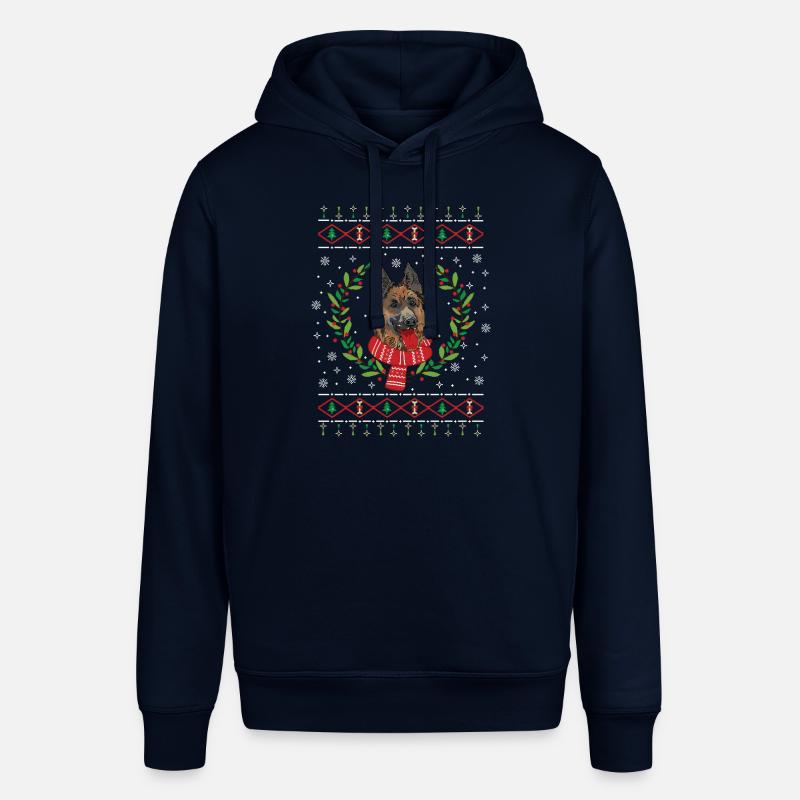 Deutscher Schäferhund Weihnachtspullover Geschenk - Stanley/Stella Unisex Hoodie SOUNDER - Navy
