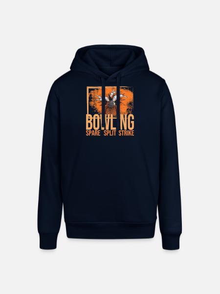 Bowling - Spare - Split - Strike - Stanley/Stella Unisex Hoodie SOUNDER - Navy