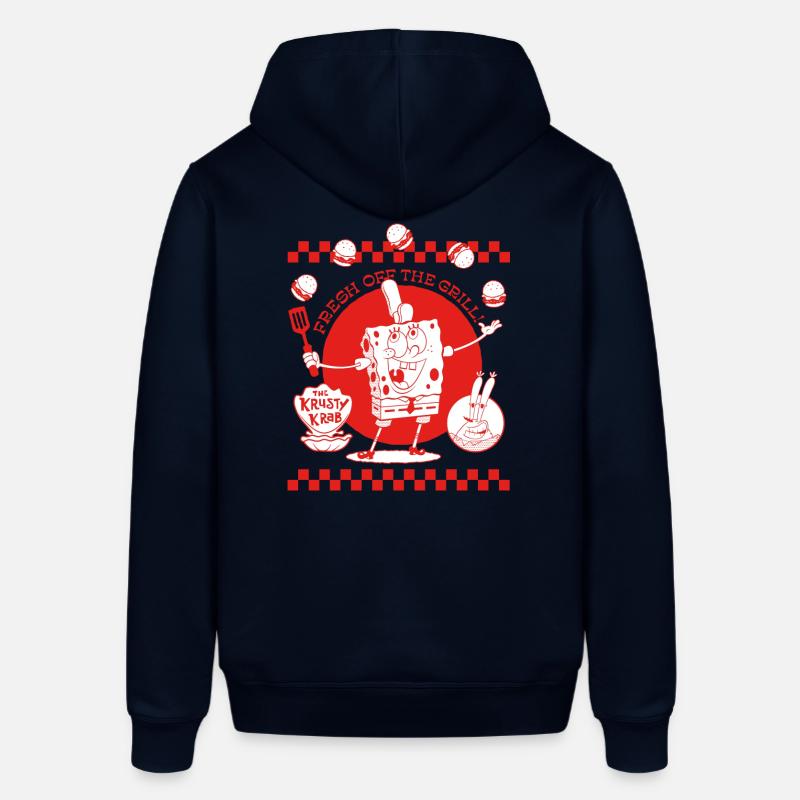 Bob l'Éponge Design Rouge Et Blanc - Sweat à capuche SOUNDER Stanley/Stella Unisexe - marine