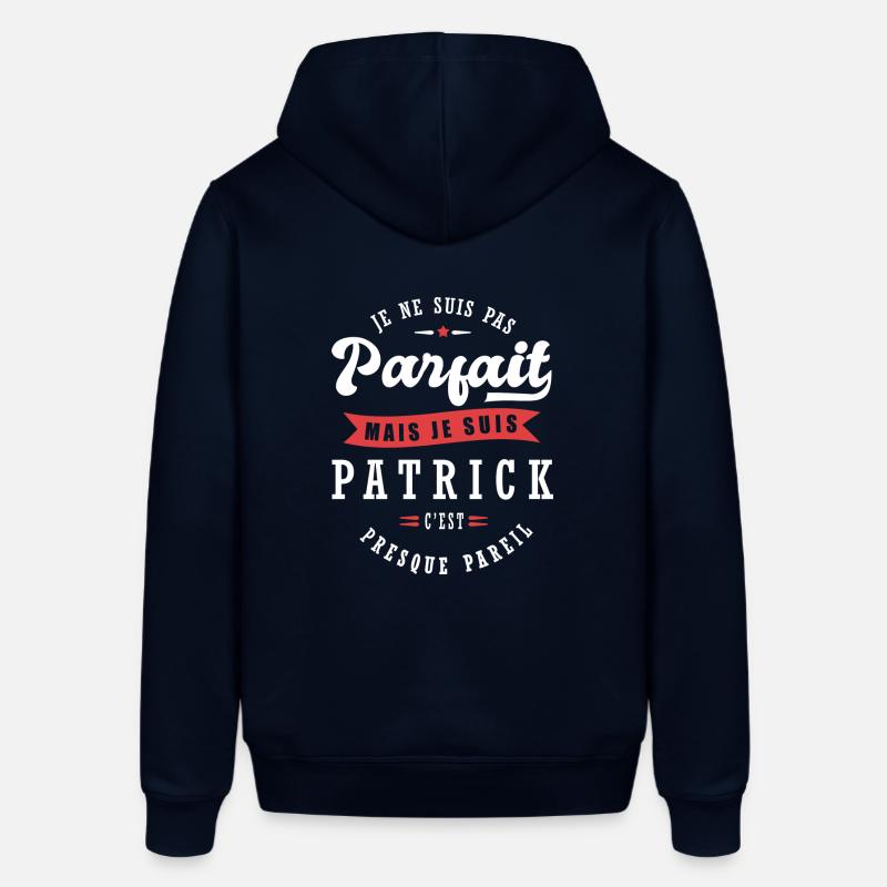 Patrick Parfait Cadeau prenom patrick - Sweat à capuche SOUNDER Stanley/Stella Unisexe - marine
