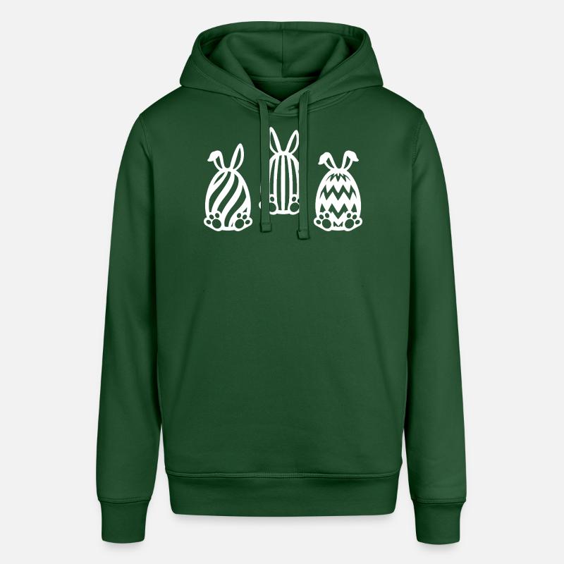 EASTER EASTER BUNNY EASTER EGGS - Stanley/Stella SOUNDER Unisex Hoodie - bottle green