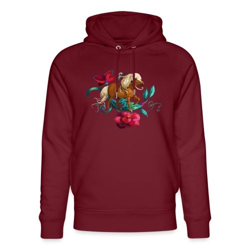 Camellia pony - Stanley/Stella økologisk unisex-hoodie