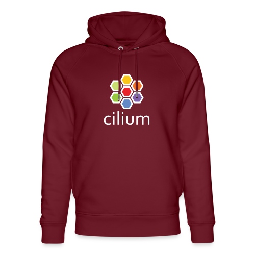 cilium logo color on dark - Stanley/Stella Unisex Organic Hoodie