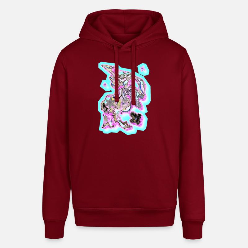 Brouillard de points - Sweat à capuche SOUNDER Stanley/Stella Unisexe - bordeaux