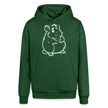 Hamster Comic Animal - Stanley/Stella SOUNDER Unisex Hoodie - bottle green - Front - Alina (178cm) & Michal (187cm)