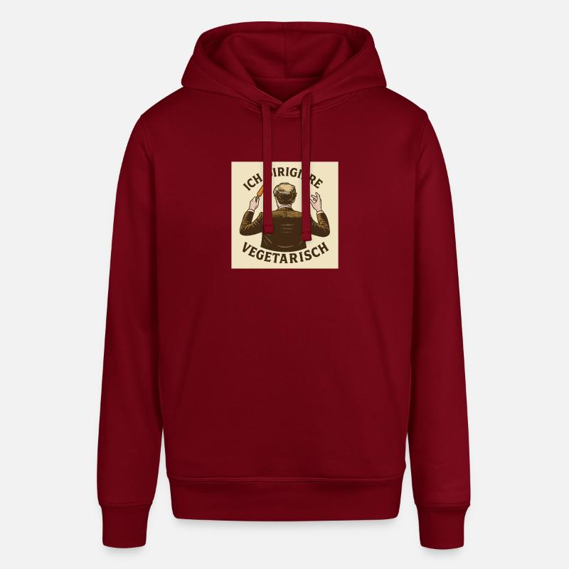 Dirigent Ich dirigiere vegetarisch - Stanley/Stella Unisex Hoodie SOUNDER - Burgunderrot