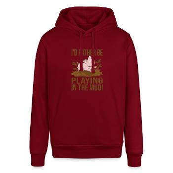 Töpfern - Stanley/Stella Unisex Hoodie SOUNDER - Burgunderrot - Vorne - Alina (178cm) & Michal (187cm)