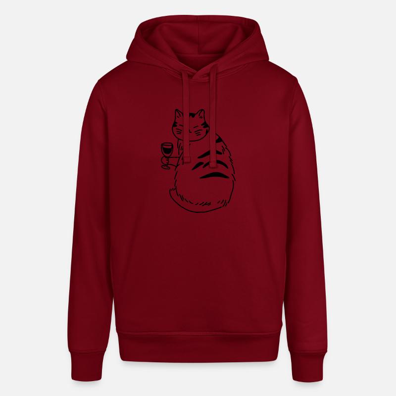 Alcool de vin de chat - Sweat à capuche SOUNDER Stanley/Stella Unisexe - bordeaux