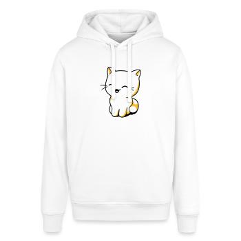 Katzen Kawaii - Stanley/Stella Unisex Hoodie SOUNDER - Burgunderrot - Vorne - Alina (178cm) & Michal (187cm)