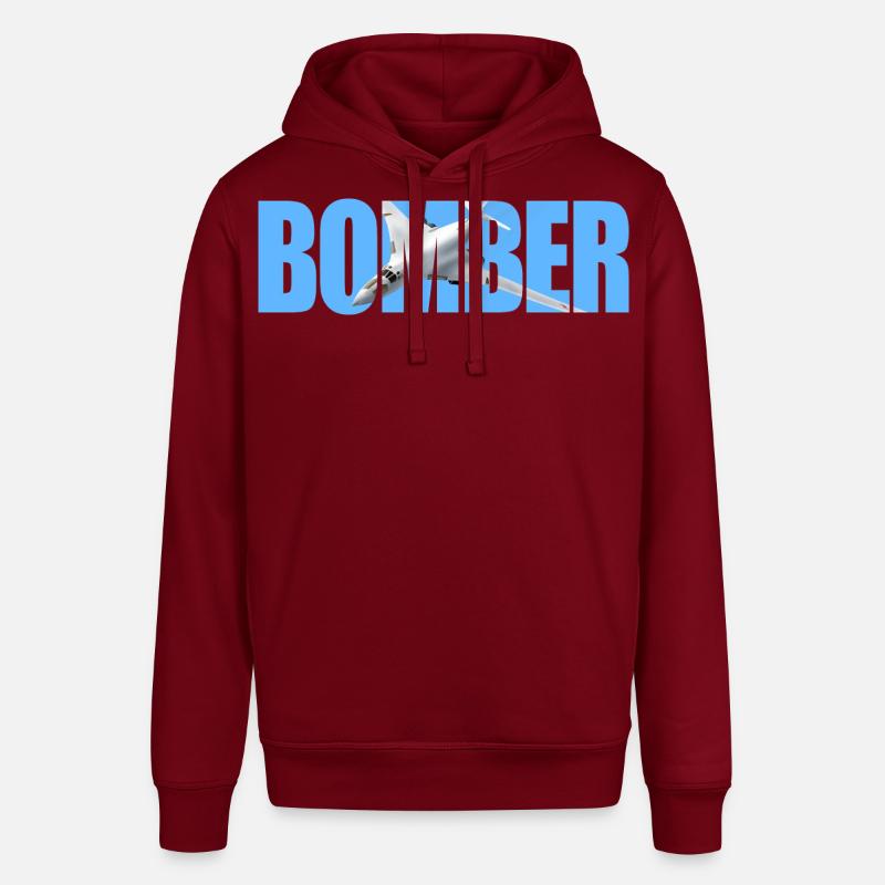 Bomber Tu-160 - Stanley/Stella SOUNDER Unisex Hoodie - burgundy