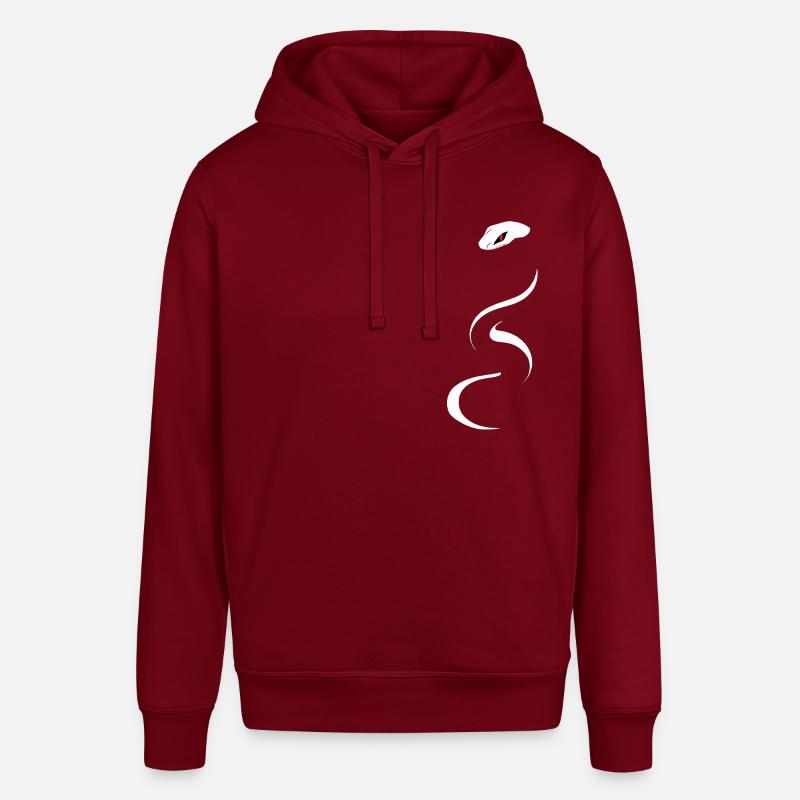 Icône de serpent blanc - Sweat à capuche SOUNDER Stanley/Stella Unisexe - bordeaux