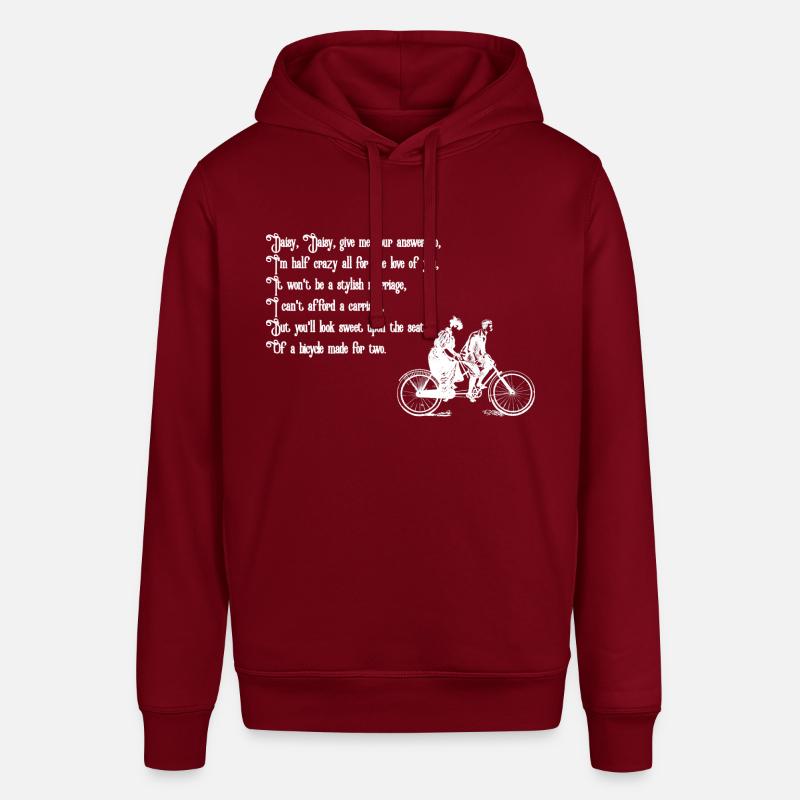 Daisy Daisy (texte blanc) - Sweat à capuche SOUNDER Stanley/Stella Unisexe - bordeaux