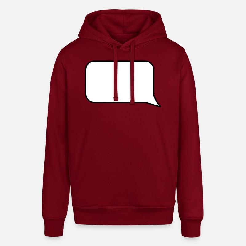 Sprechblase // Comic // Spruch machen // Aussage - Stanley/Stella Unisex Hoodie SOUNDER - Burgunderrot