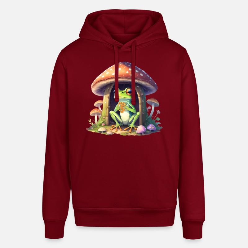 Grenouille dans le champignon - Sweat à capuche SOUNDER Stanley/Stella Unisexe - bordeaux