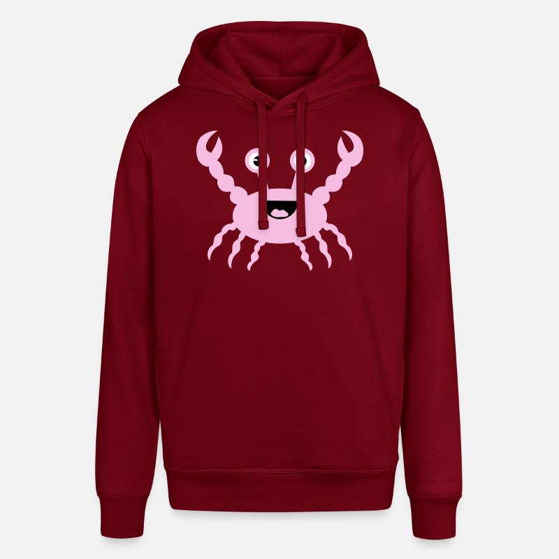Crab - Stanley/Stella SOUNDER Unisex Hoodie - burgundy