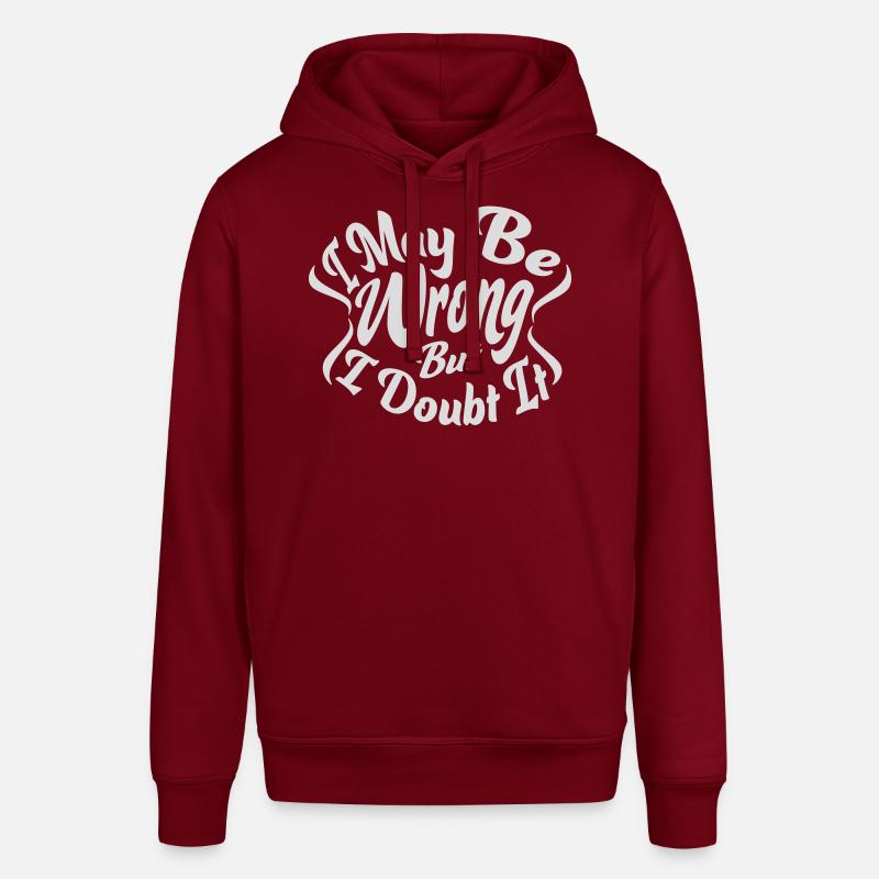 I may be wrong - Stanley/Stella Unisex Hoodie SOUNDER - Burgunderrot