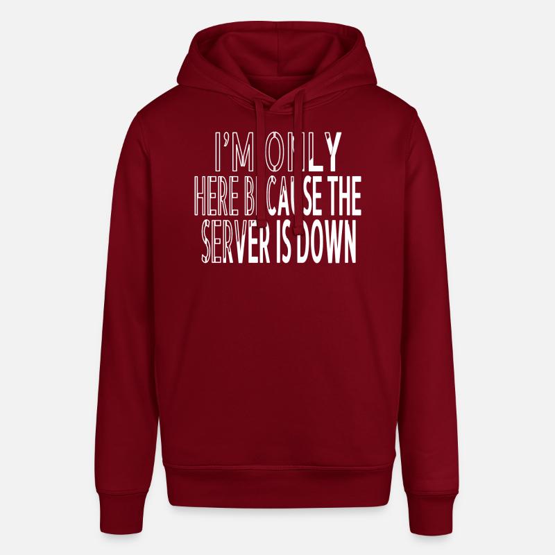 frontend developer fathersday computer scientist - Stanley/Stella Unisex Hoodie SOUNDER - Burgunderrot