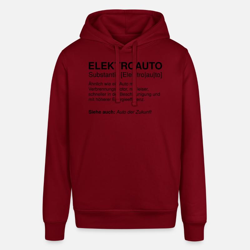 Elektroauto Definition | E-Auto Definition | EAuto - Stanley/Stella Unisex Hoodie SOUNDER - Burgunderrot